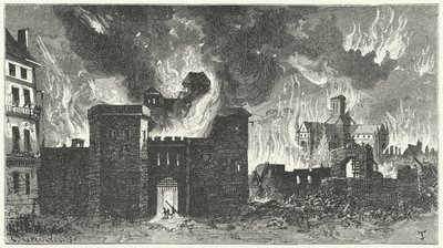 El Gran Incendio de Londres, 1666 de German School